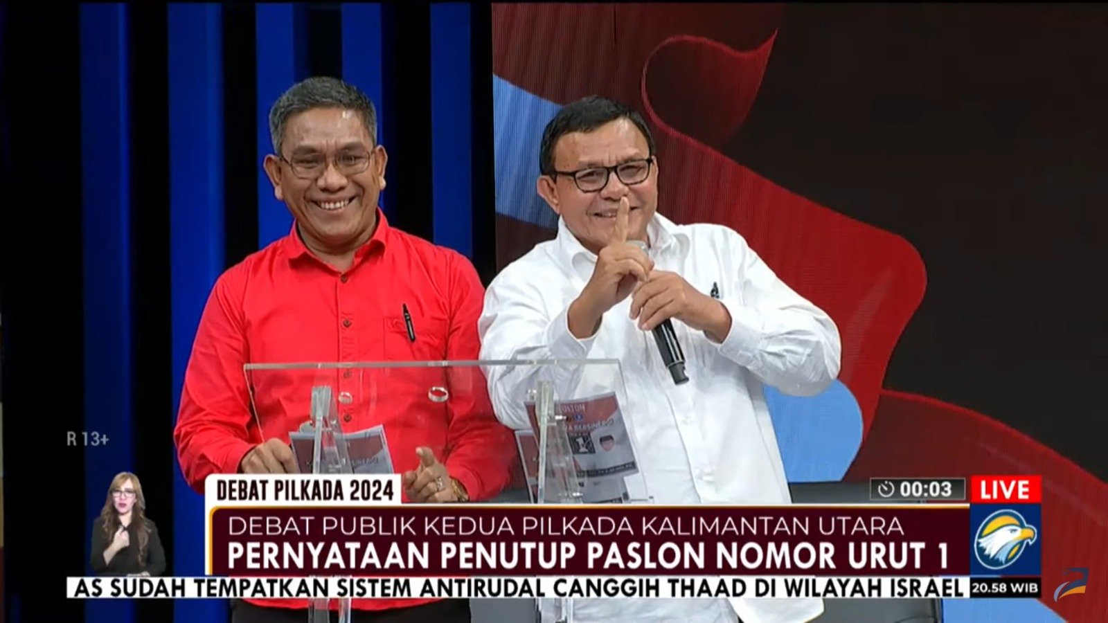 Debat Pilgub Kaltara: Sulaiman-Adri Patton Memukau, Zainal-Yansen Kembali Debat Kusir